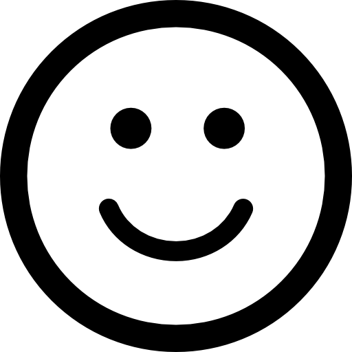 smiling emoticon square face